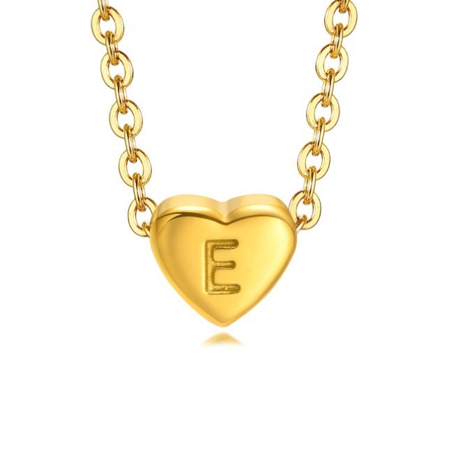 Braccialetto a forma di cuore con lettera