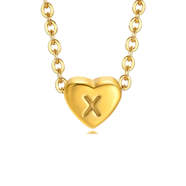 Braccialetto a forma di cuore con lettera