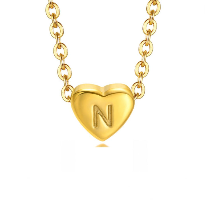Braccialetto a forma di cuore con lettera