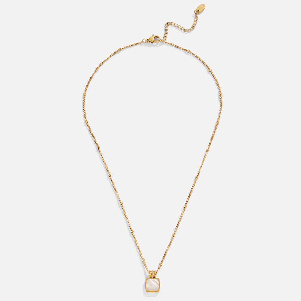Collana con pendente a conchiglia bianca Lucia