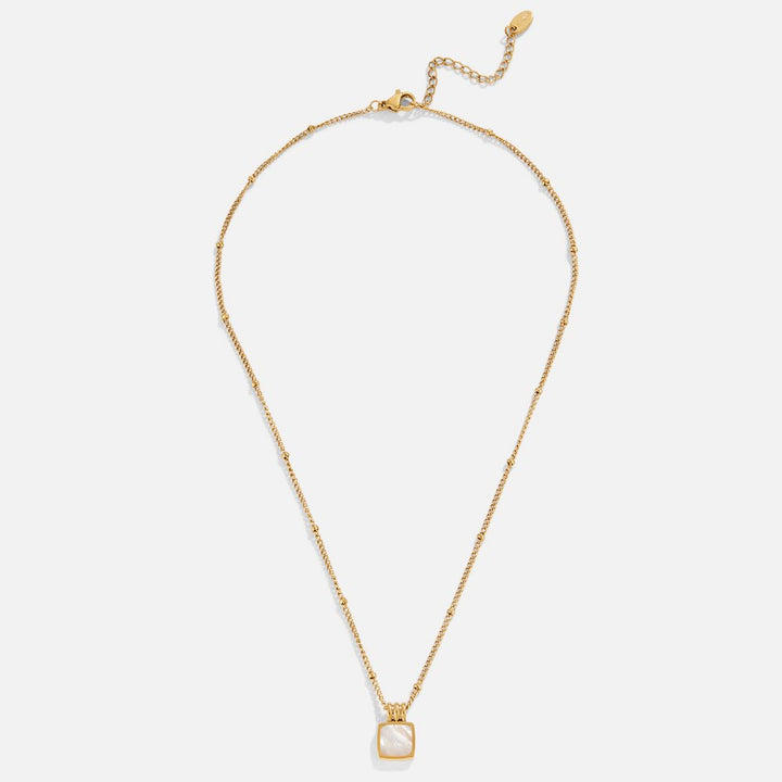 Collana con pendente a conchiglia bianca Lucia