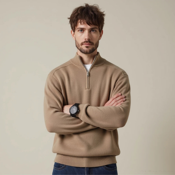 Luigi – Maglione mezza zip 100% lana Merino