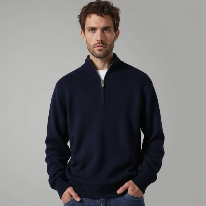 Luigi – Maglione mezza zip 100% lana Merino