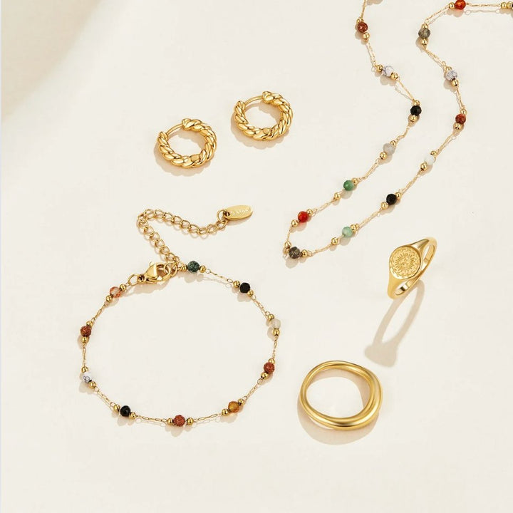 Collana di Pietre con Perline Lulu