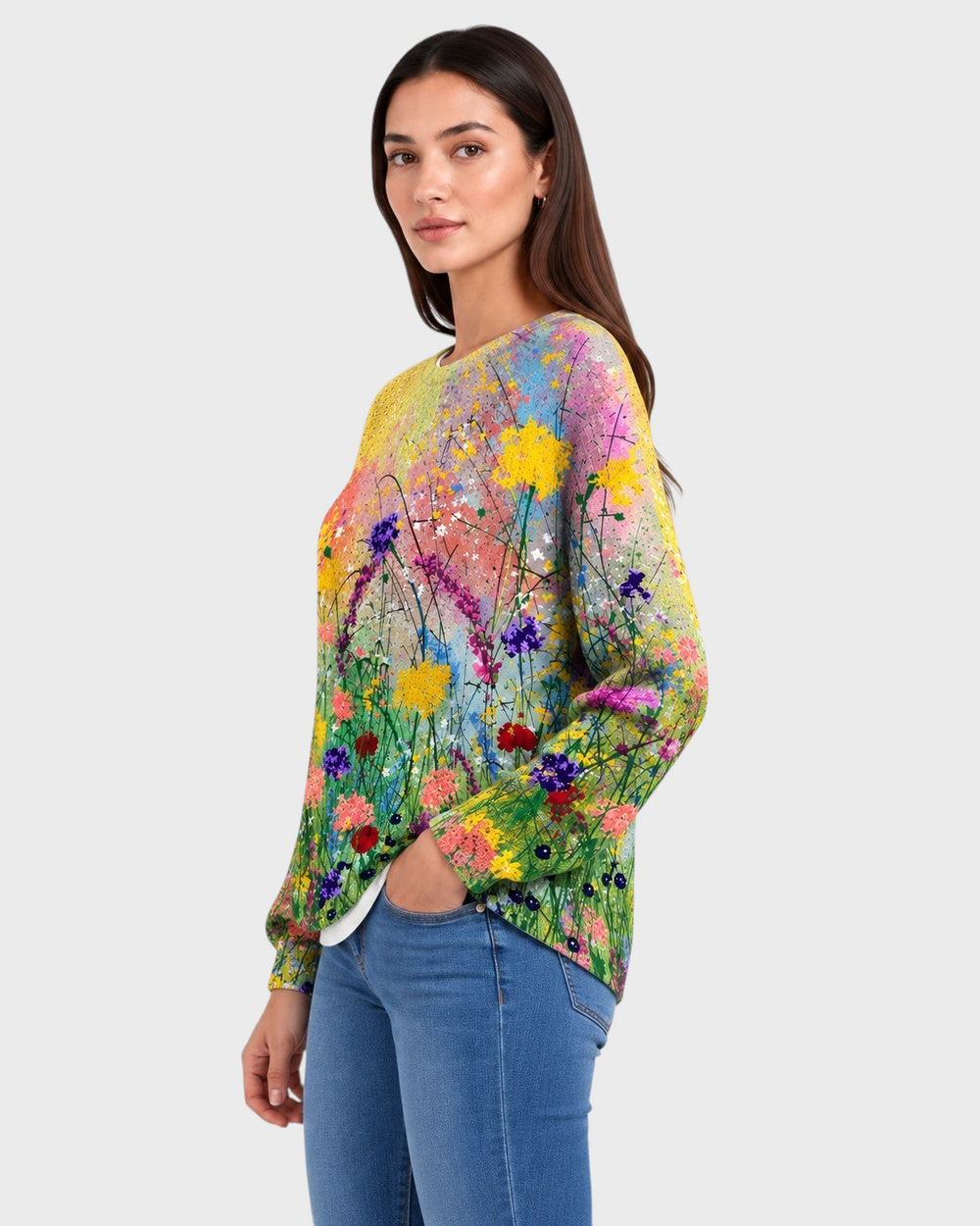 Albertina – Maglione con stampa floreale | Luna Moda
