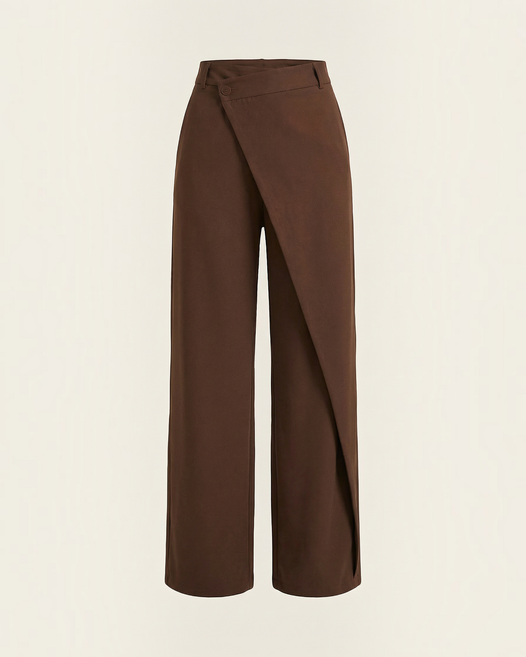 LICIA – Pantaloni a gamba larga con pannello asimmetrico