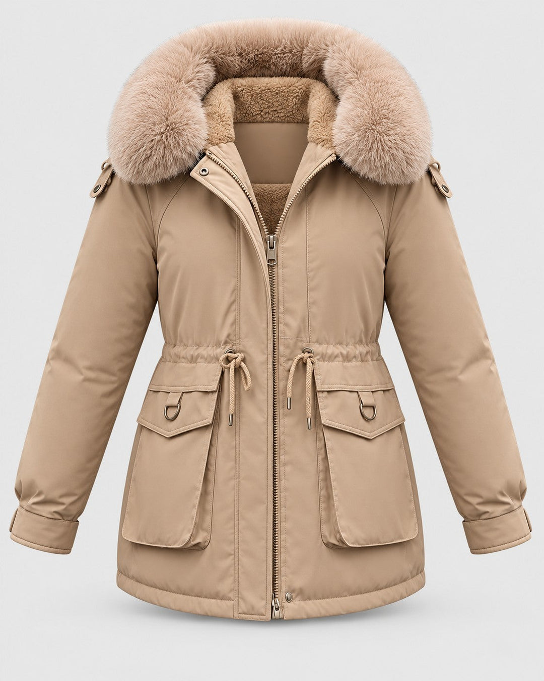 SOFIA, giacca imbottita con coulisse – Luna Moda