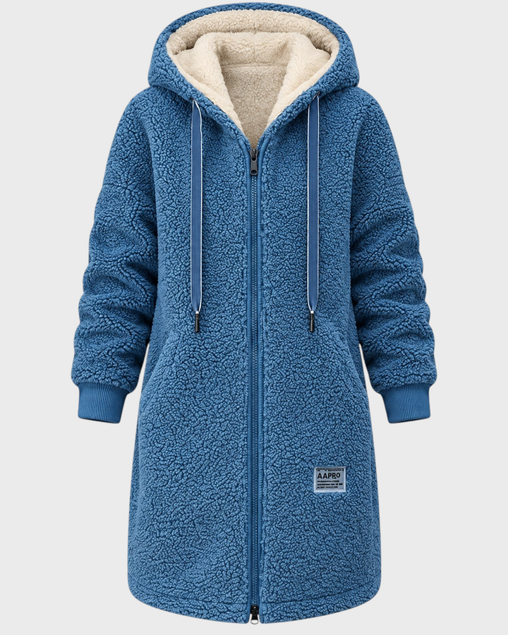 Marta – Giacca in pile morbidissima in crema | Luna Moda