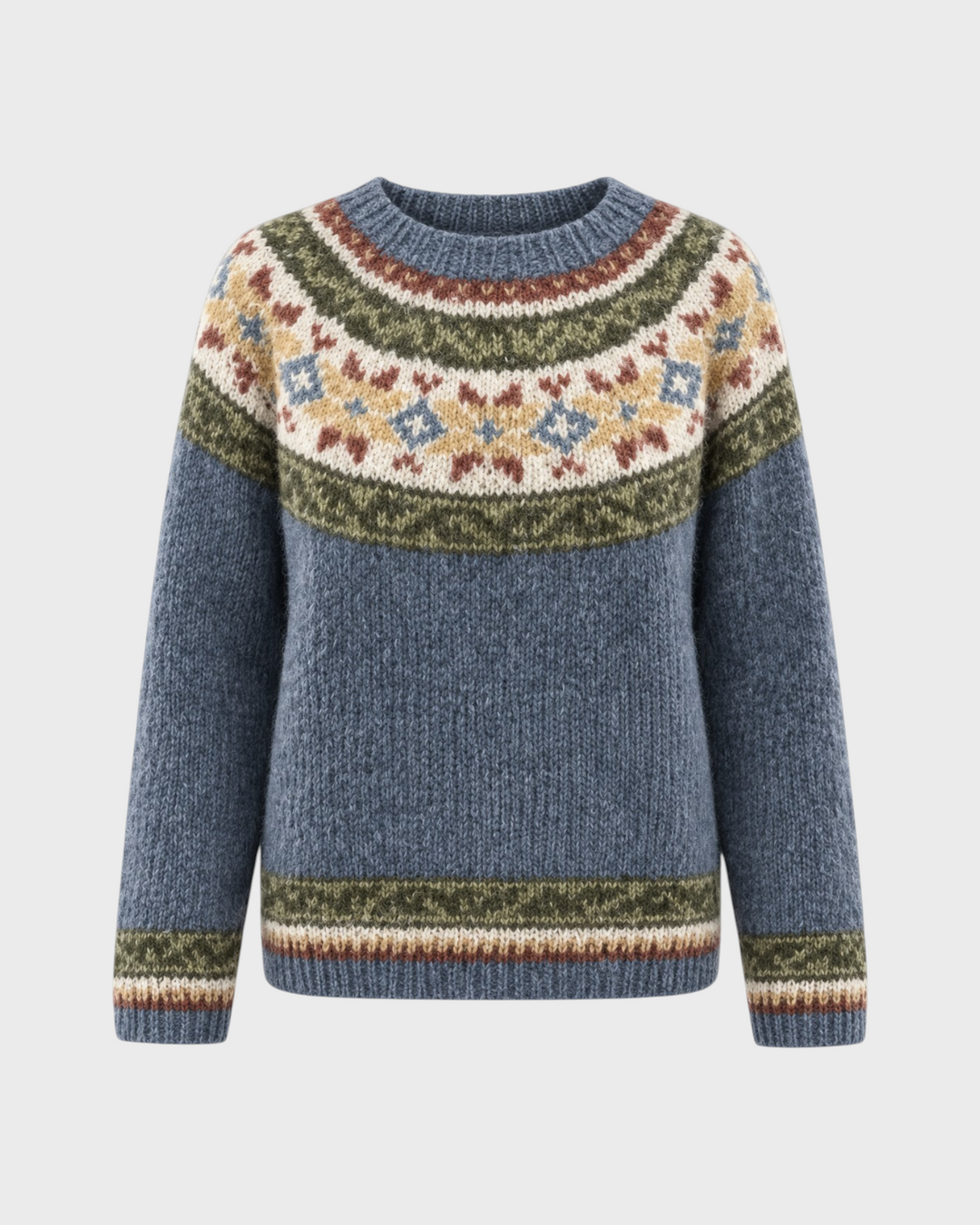 Carla – Maglione con motivo jacquard in multicolore | Luna Moda