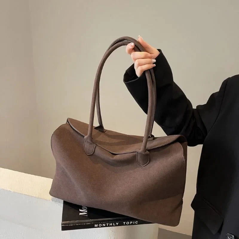 JOVANNE - Borsa a spalla in camoscio