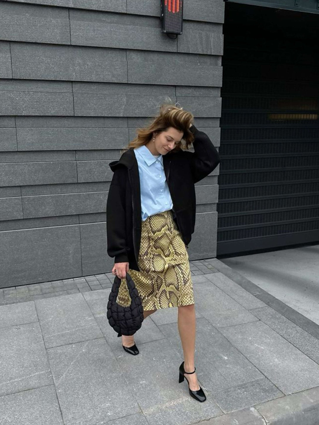 ORSOLA - Borsa Puffer Nuvolosa