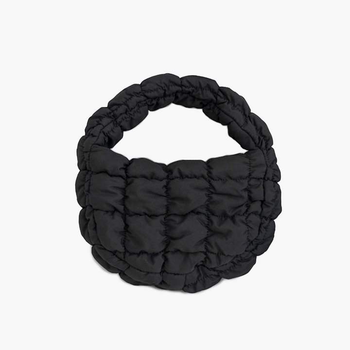 Orsola – Borsa puffer nuvolosa in nero | Luna Moda