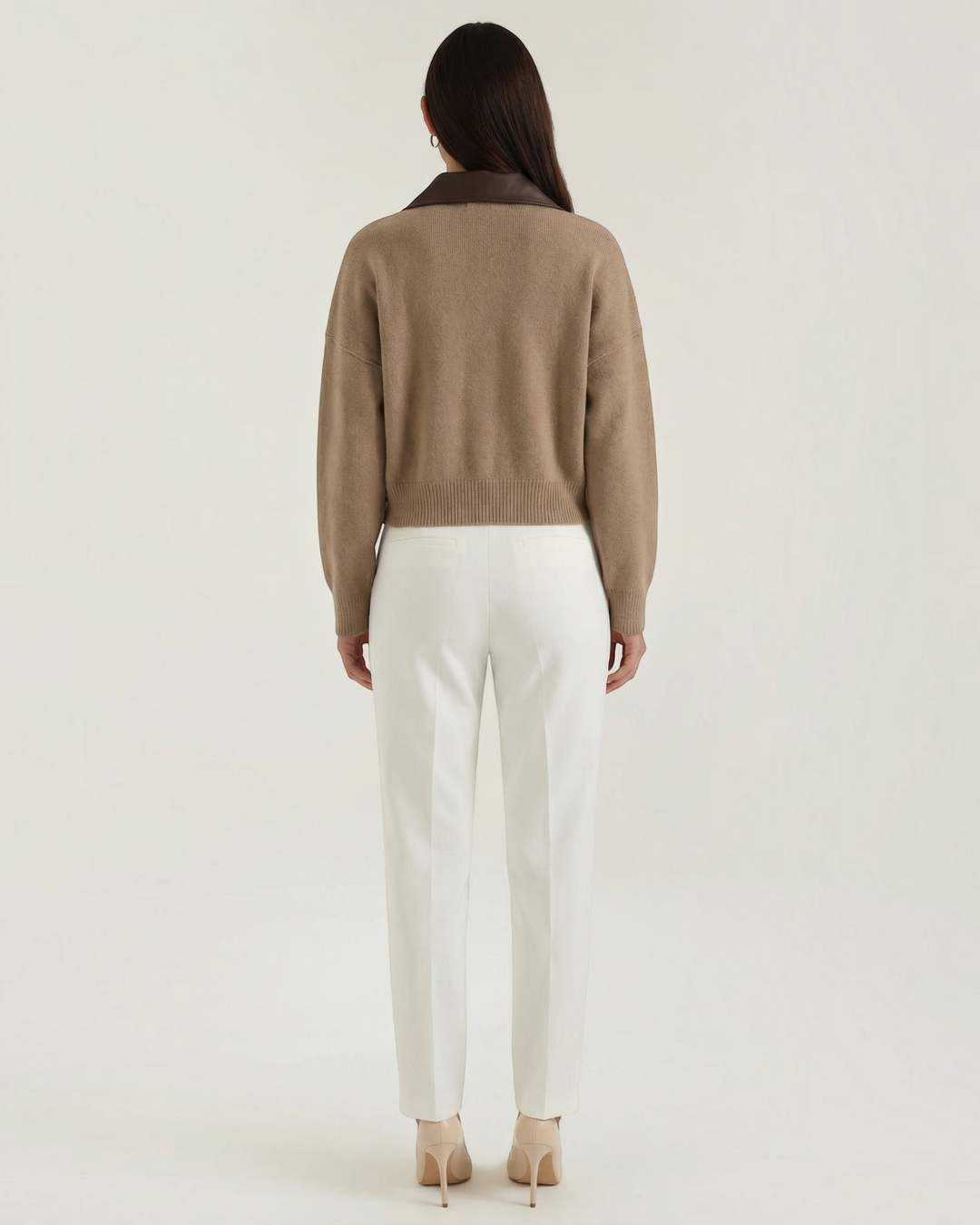 RACHELE – Cardigan corto con doppia zip