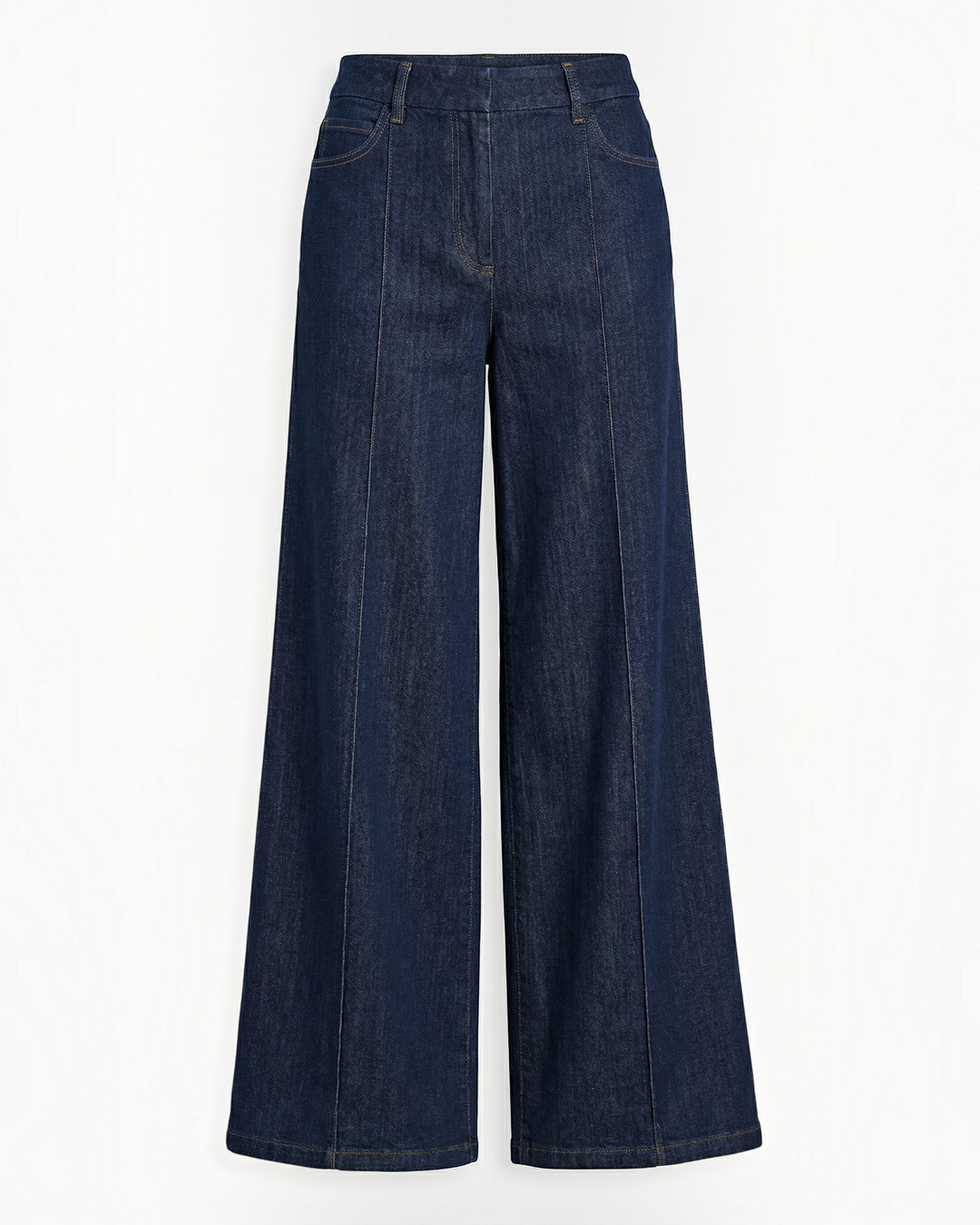 Luna Moda Enrica high-waisted wide-leg jeans in dark denim with front seam detailing