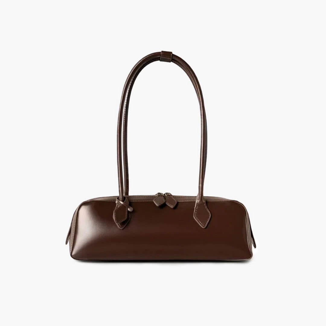 Marzia – Borsa baguette in marrone scuro | Luna Moda