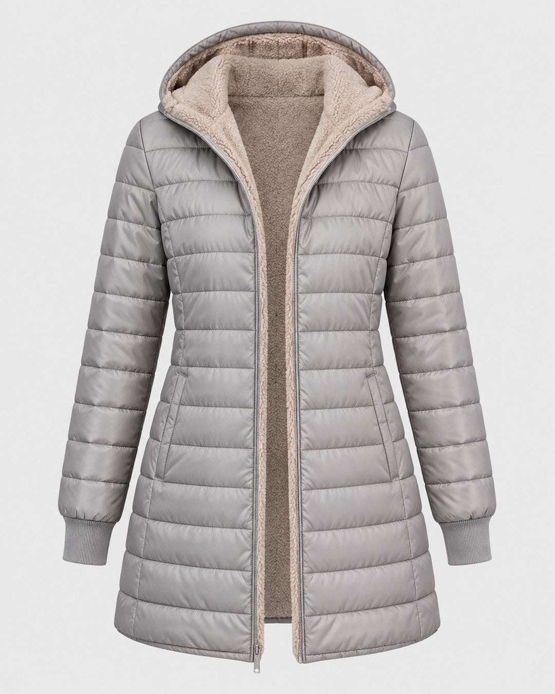 MICHELA, giacca imbottita con cappuccio – Luna Moda