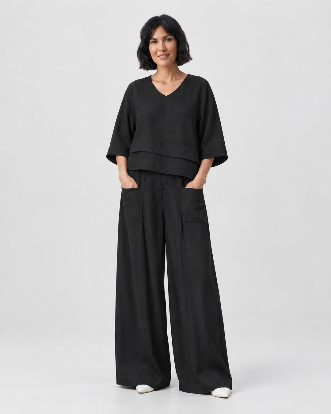 Nadia – Set minimalista in nero | Luna Moda