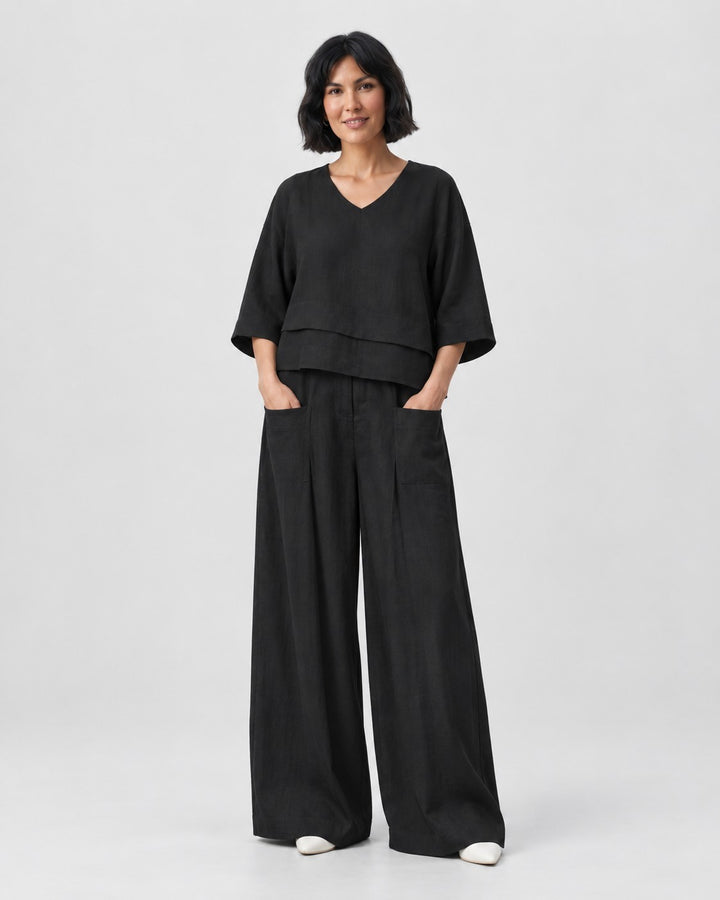 Nadia – Set minimalista in nero | Luna Moda