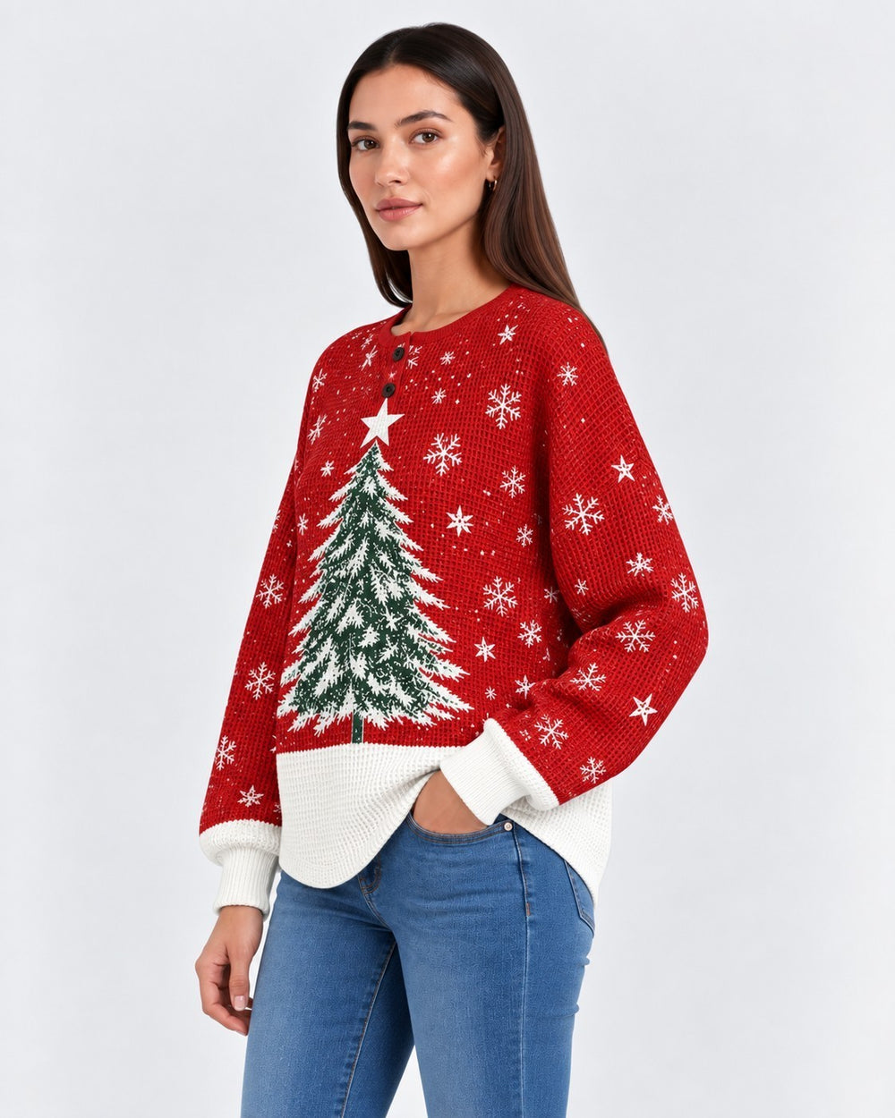 Fiammetta – Maglia oversize in rosso | Luna Moda