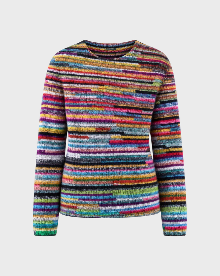 Daniela – Maglione a righe rétro in multicolore | Luna Moda