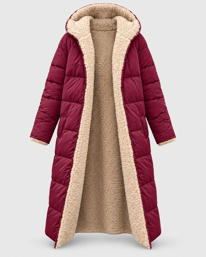 LAURA, cappotto con cappuccio – Luna Moda