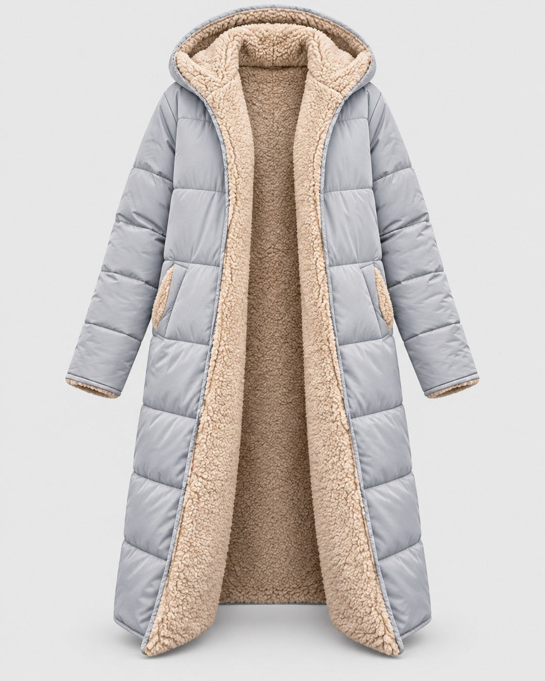 LAURA, cappotto con cappuccio – Luna Moda