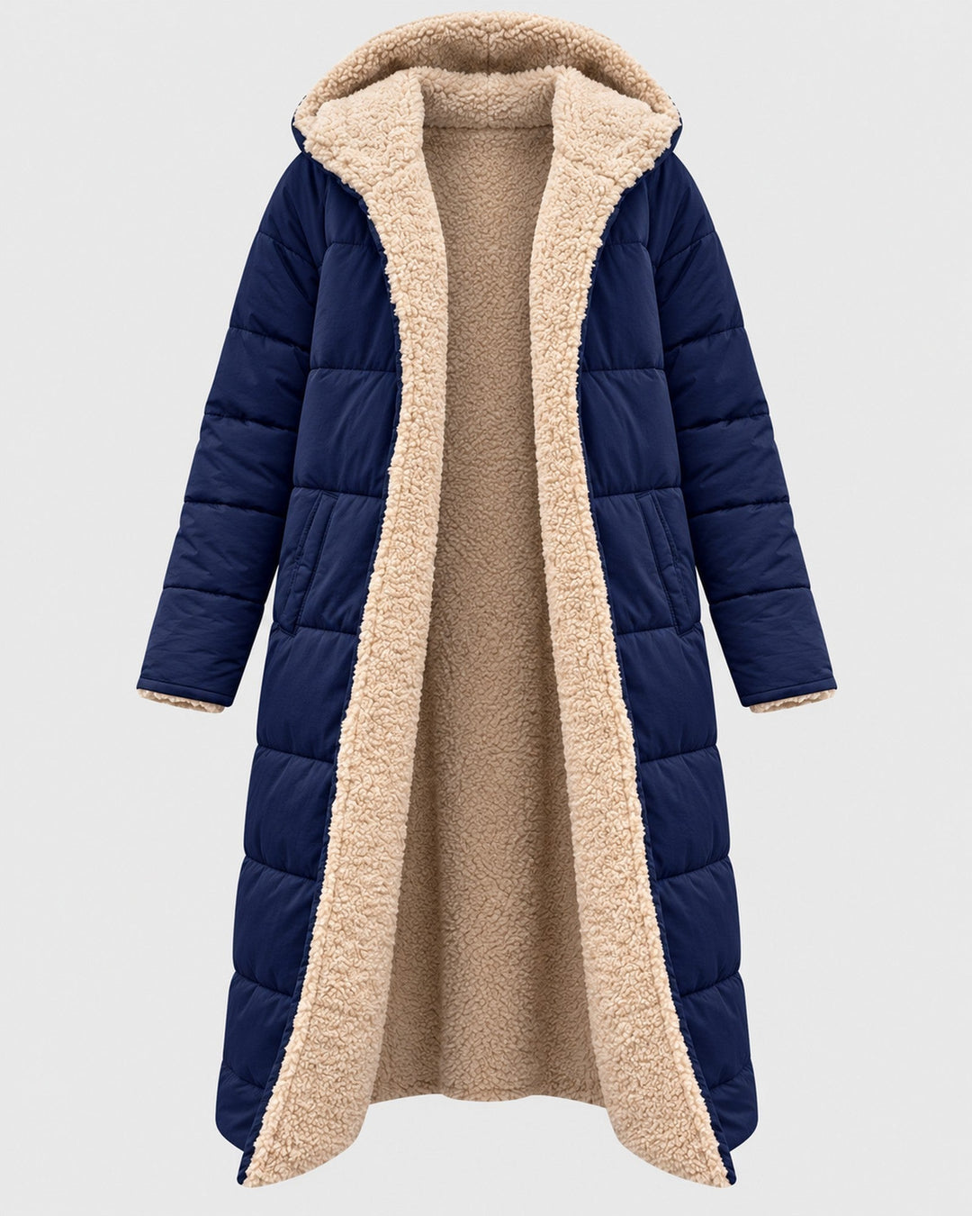 LAURA, cappotto con cappuccio – Luna Moda