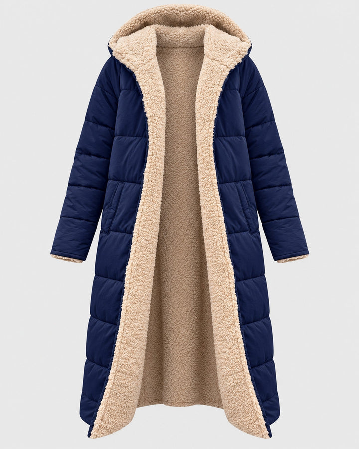LAURA, cappotto con cappuccio – Luna Moda