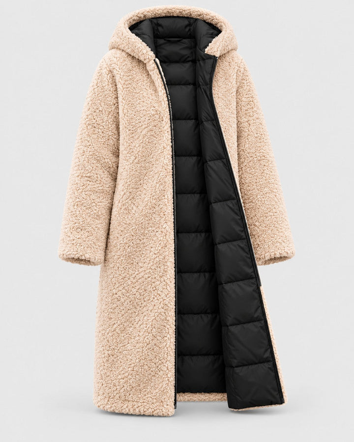 LAURA, cappotto con cappuccio – Luna Moda