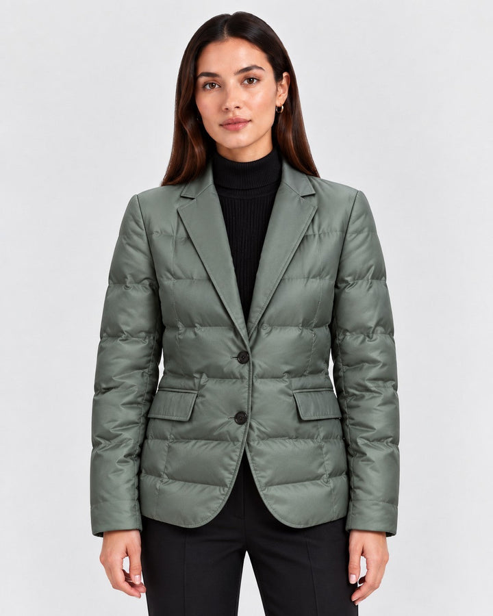 LEONTINA, blazer imbottito, indossato – Luna Moda