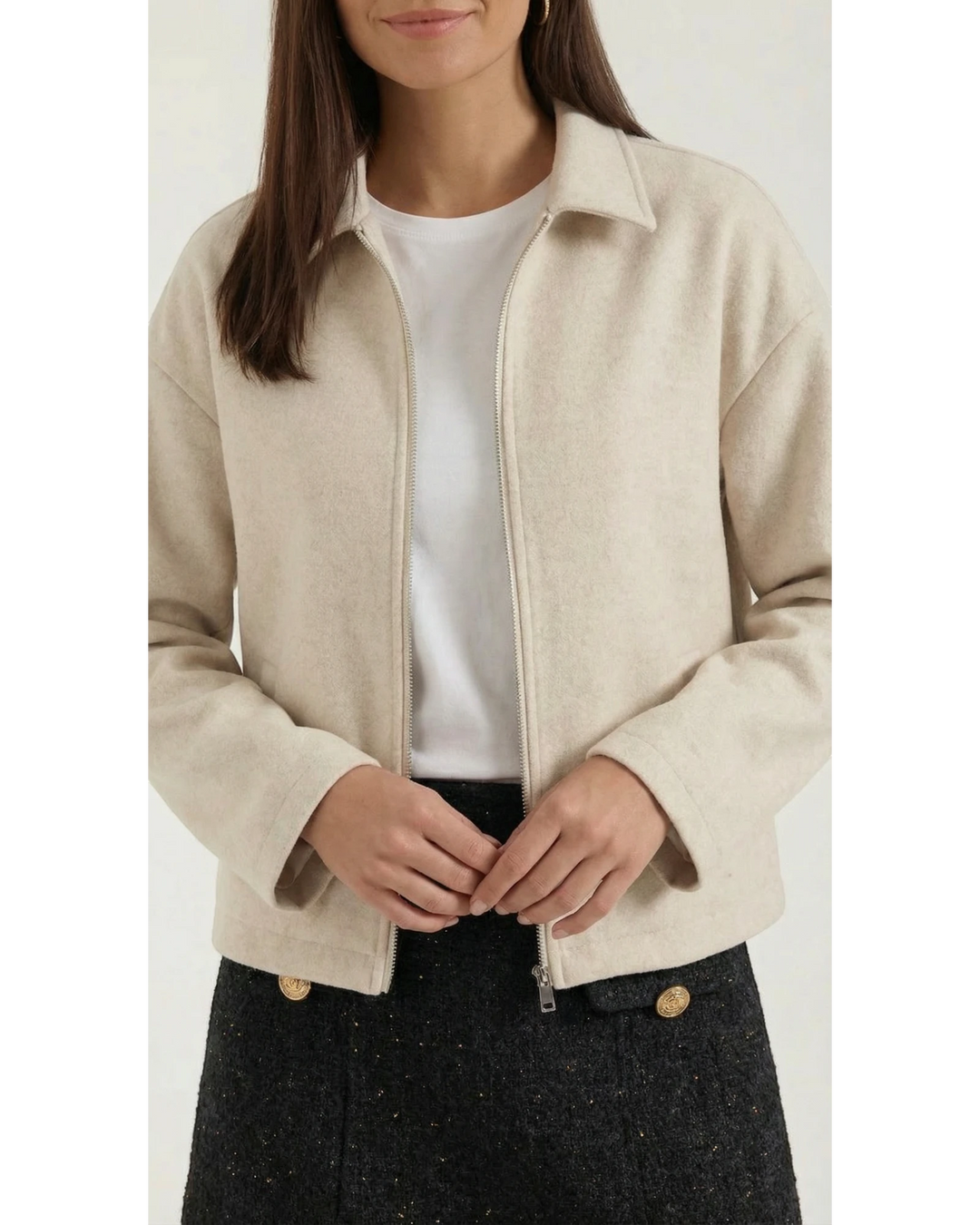 TERESA – Giacca con zip e tasche