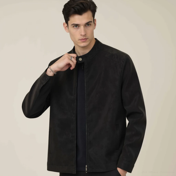 Giacca in Pelle Suede di Lusso