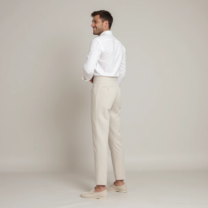 Pantaloni Monaco a Vita Alta
