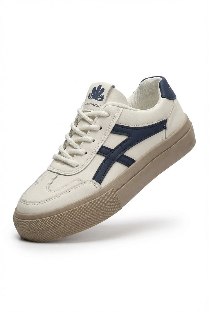 DAFNE - Sneakers retro a righe a contrasto