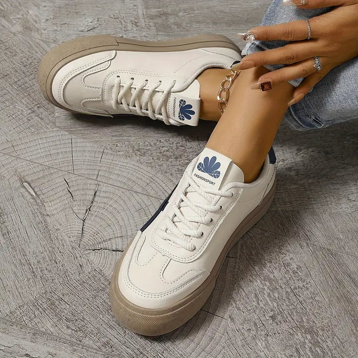 DAFNE - Sneakers retro a righe a contrasto