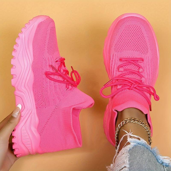Candida – Sneakers con lacci e calzini in rosa | Luna Moda