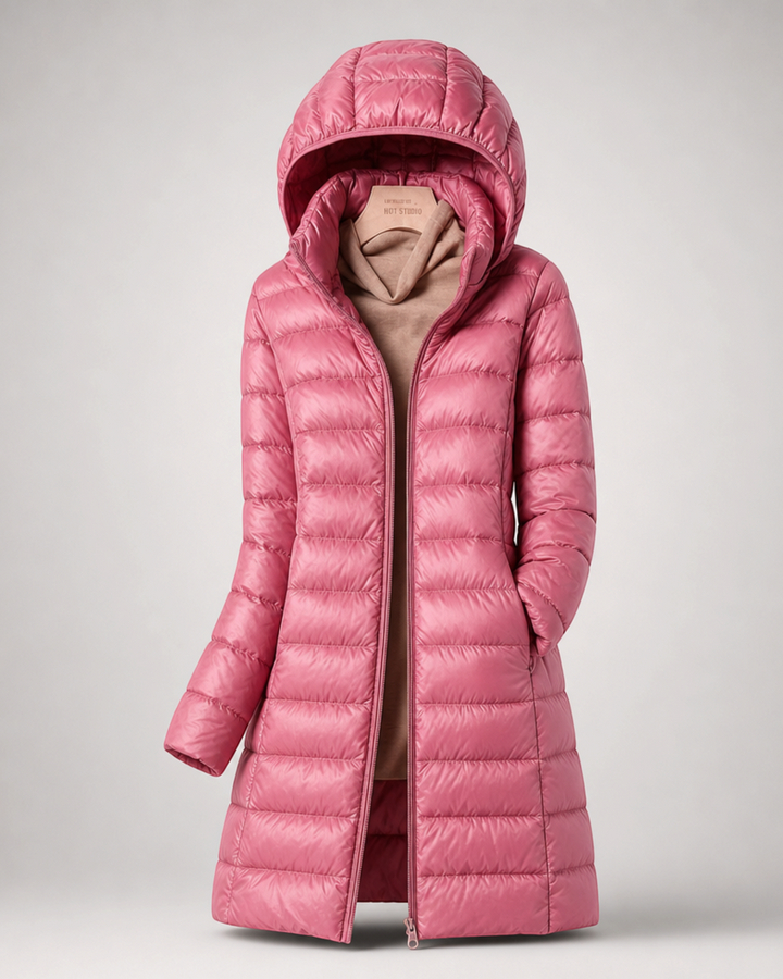 CLELIA, giacca lunga trapuntata – Luna Moda