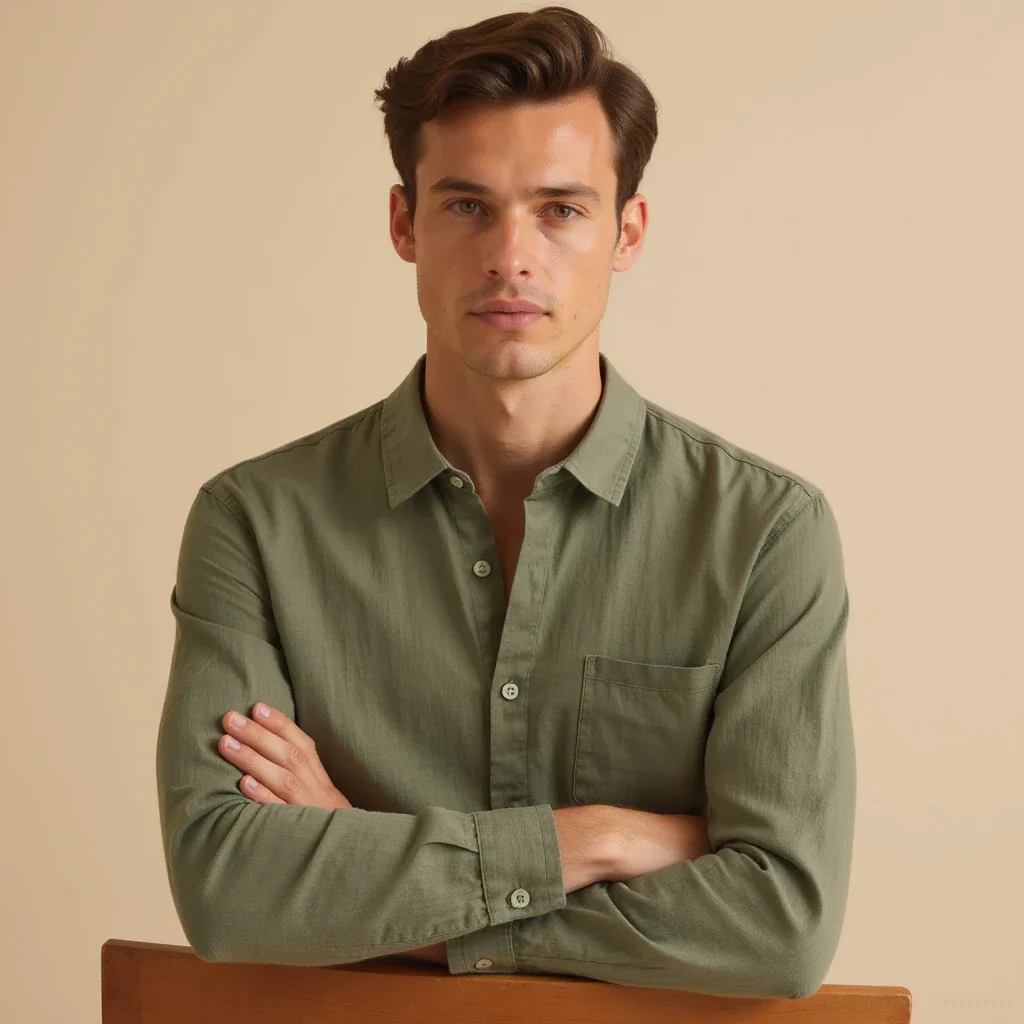 Camicia in Lino Porto