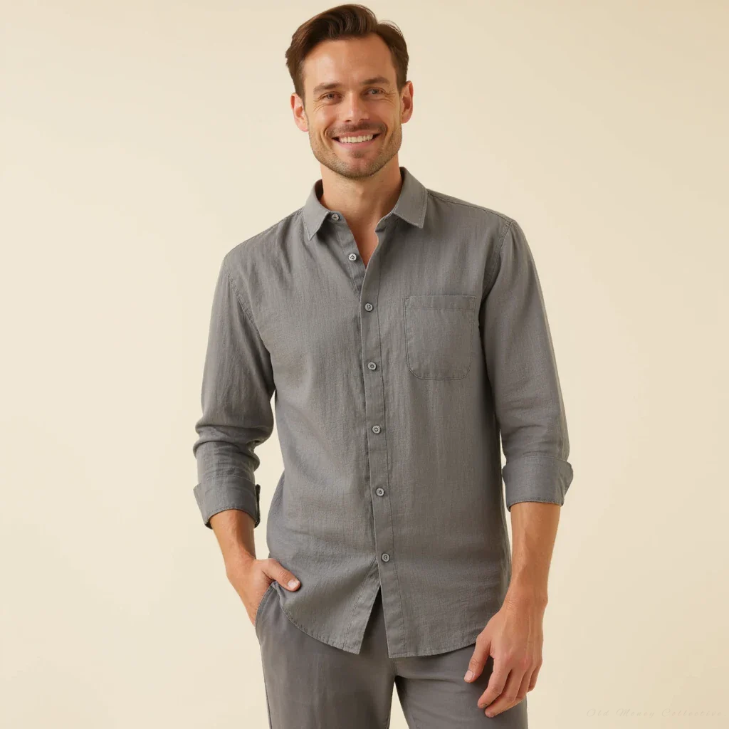 Camicia in Lino Porto