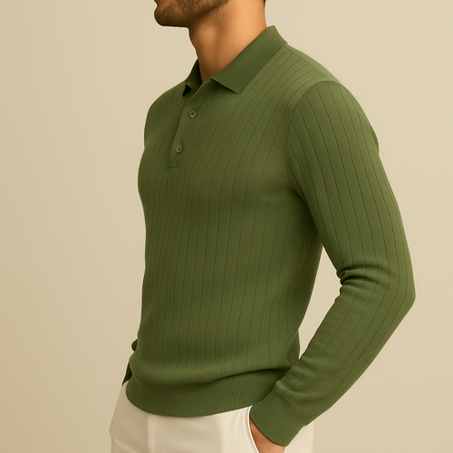 Polo a maniche lunghe da uomo