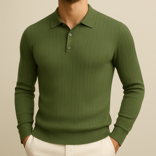 Polo a maniche lunghe da uomo