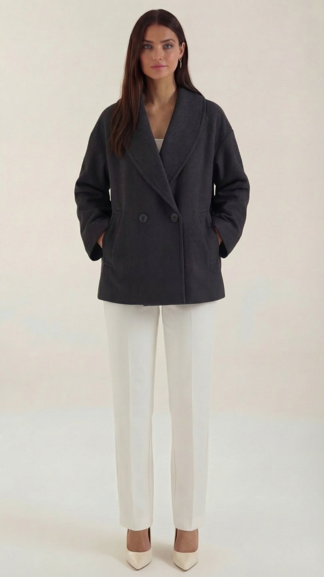 Carolyn – Cappotto oversize morbido, vestibilità rilassata
