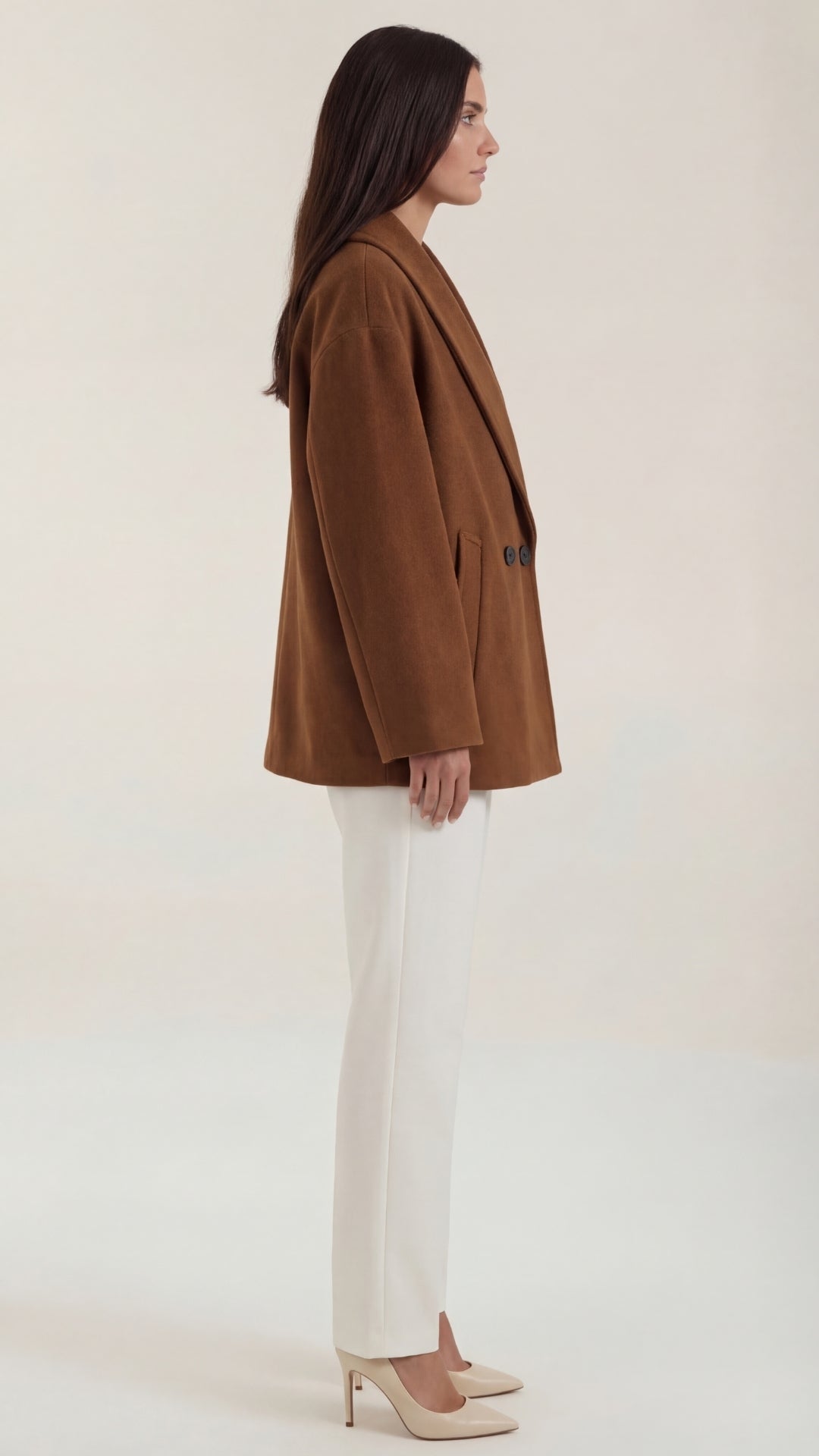 Carolyn – Cappotto oversize morbido, vestibilità rilassata