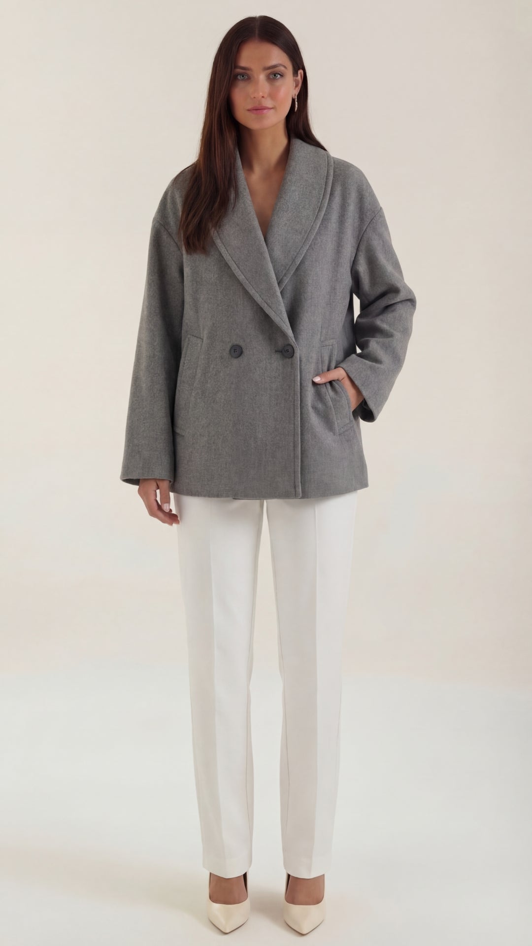 Carolyn – Cappotto oversize morbido, vestibilità rilassata