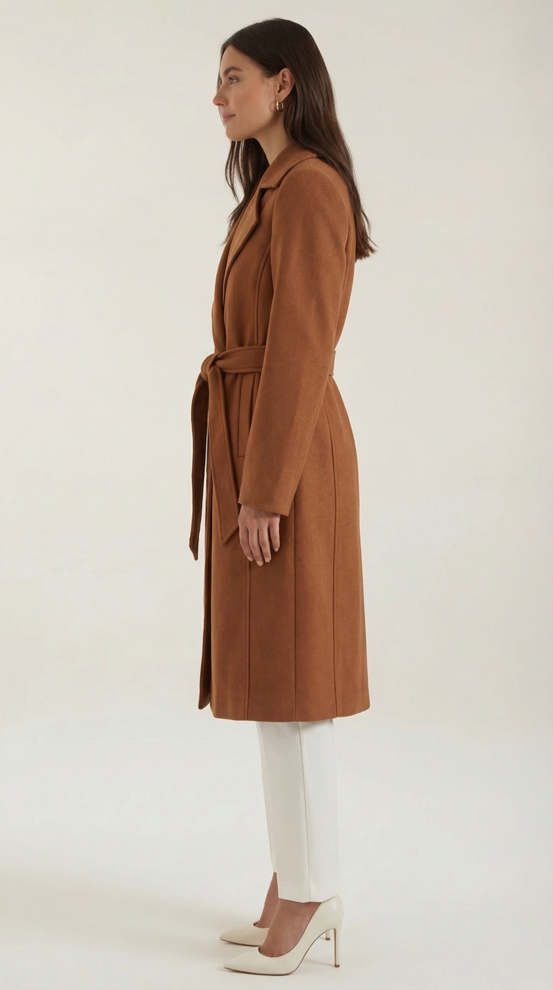 Joyce – Trench in misto lana con cintura