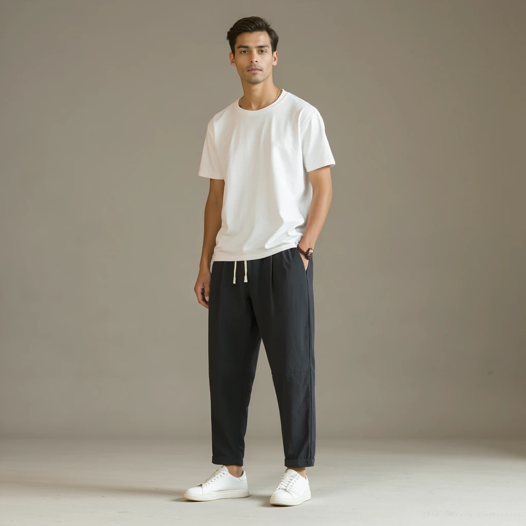 Pantaloni in Lino-Cotone Santorini