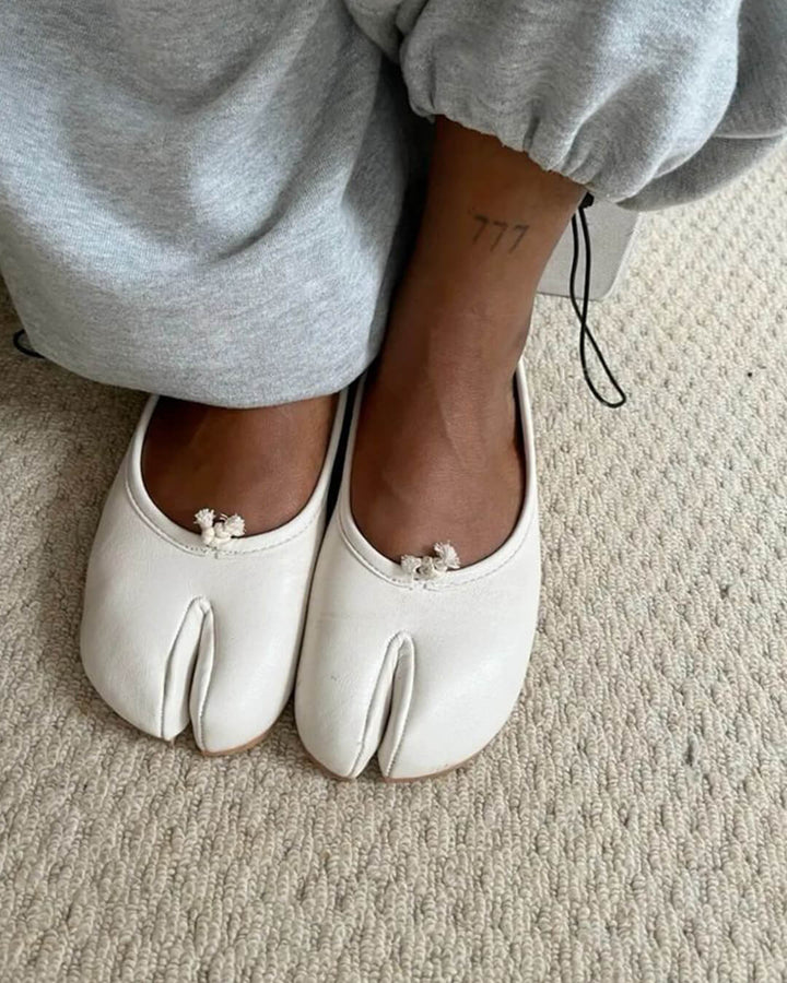 Alba – Ballerine Tabi in Ecopelle