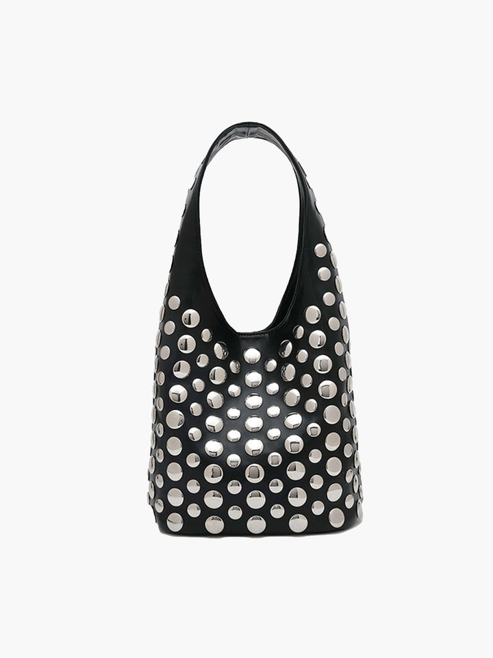 LIVIA - Borsa a secchiello con borchie