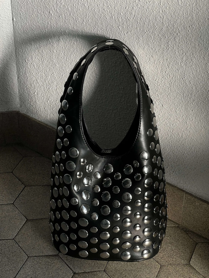 LIVIA - Borsa a secchiello con borchie