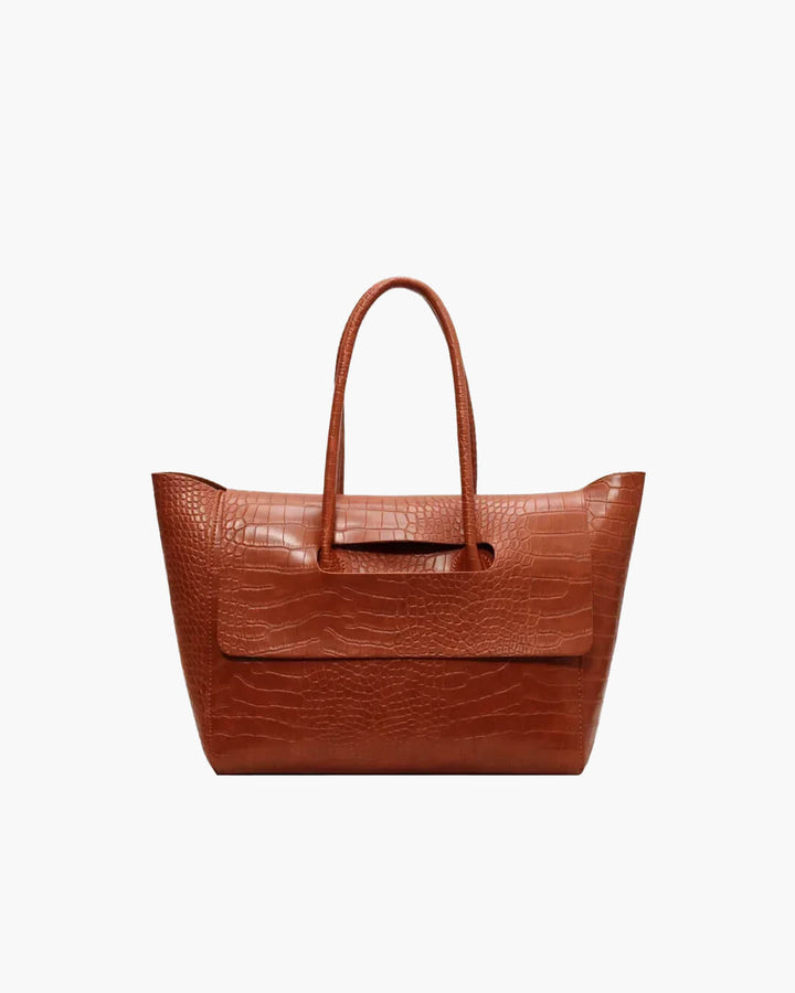 MADDALENA - Borsa a Mano Motivo Coccodrillo